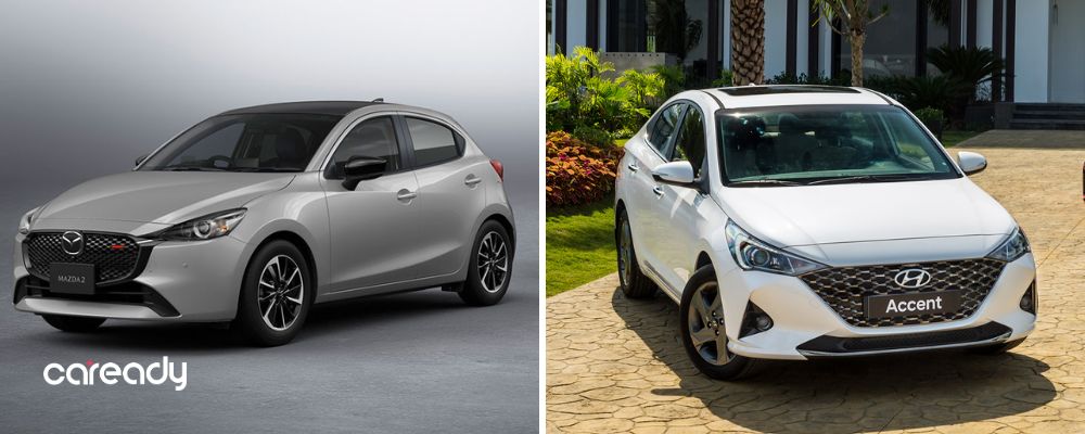So sánh xe Mazda 2 và Hyundai Accent 